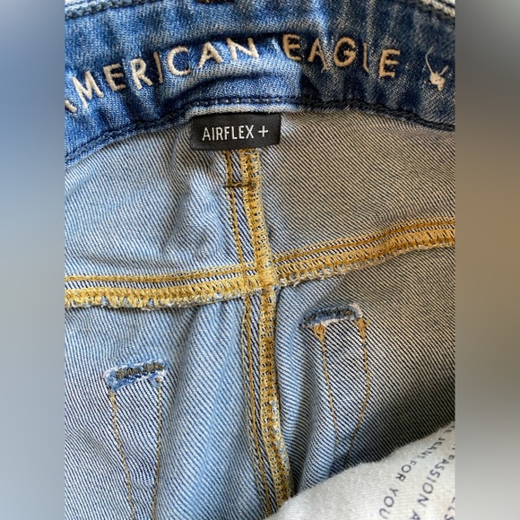 American eagle airflex high waisted Trendy Distressed Blue Jeans size 28x28 - Picture 8 of 10